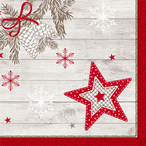 Dunilin® Napkin 40 x 40 cm Cozy Winter, 225 pcs/box (5 x 45 pcs)
