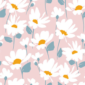 Tissue-Serviette 24 x 24 cm Daisy bloom 3-lagig, 240 Stk/Krt (12 x 20 Stk)