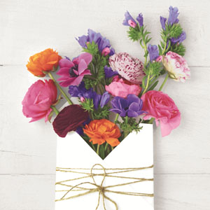 Tissue Napkin 33 x 33 cm Blooming letter 3-ply, 240 pcs/box (12 x 20 pcs)