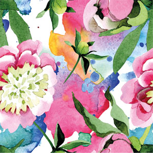 Tissue Napkin 33 x 33 cm Vivid summer 3-ply, 240 pcs/box (12 x 20 pcs)