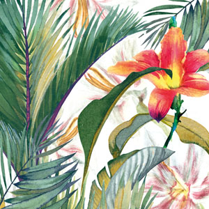 Tissue Napkin 33 x 33 cm Tropical Paradise 3-ply, 240 pcs/box (12 x 20 pcs)