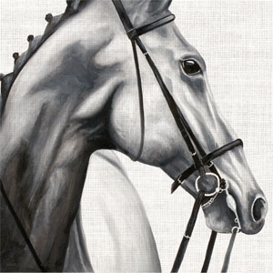 Tissue Napkin 33 x 33 cm Elegant horse 3-ply, 240 pcs/box (12 x 20 pcs)