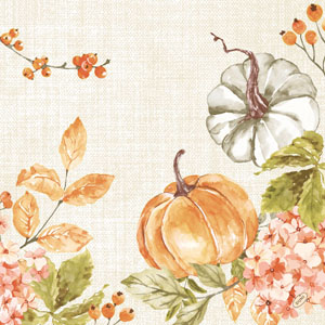 Serviette Bio Dunisoft® 40 x 40 cm Spicy Pumpkin, 360 pc/carton (6 x 60 pc)