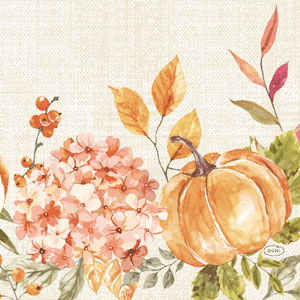 Ubrousek Tissue 33 x 33 cm Spicy Pumpkin 3-vrs, 1000 ks/krt (4 x 250 ks)