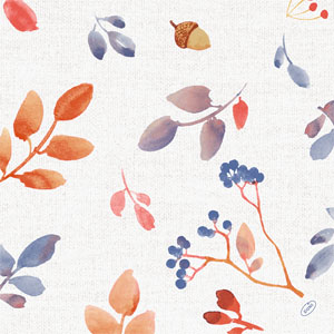 Serviette ouate 40 x 40 cm Autumn Gradient, 300 pc/carton (6 x 50 pc)