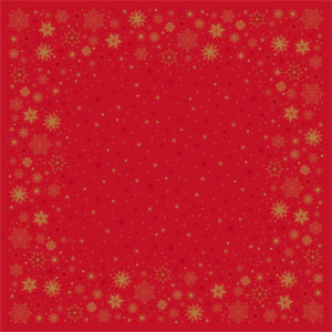 Narzuta Dunisilk® 84 x 84 cm Stargazing Red, 100 szt./kart. (5 x 20 szt.)