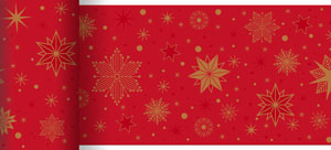 Camino de mesa Dunicel®Bio 0,15 x 20 Stargazing Red, 6 unid./caja (6 x 1 unid.)