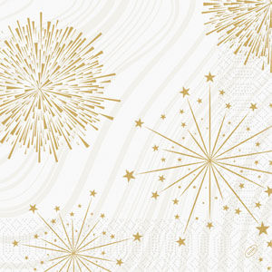 Tissue Napkin 40 x 40 cm Sparkly White 3-ply, 1000 pcs/box (4 x 250 pcs)
