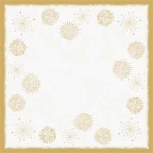 Narzuta Dunicel® Bio 84 x 84 cm Sparkly White, 100 szt./kart. (5 x 20 szt.)