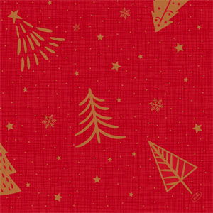 Serviette Bio Dunisoft® 40 x 40 cm Shimmer Trees, 360 pc/carton (6 x 60 pc)