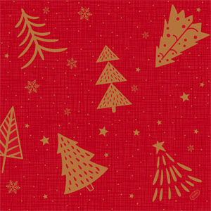 Classic Napkin 40 x 40 cm Shimmer Trees, 300 pcs/box (6 x 50 pcs)
