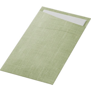 Duni Sacchetto® Dunisoft® 11,5 x 23 cm Pistachio Green, 240 pcs/box (4 x 60 pcs)
