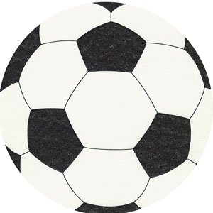 Silhouettes Airlaid Serviette 33 x 33 cm Football, 144 Stk/Krt (12 x 12 Stk)