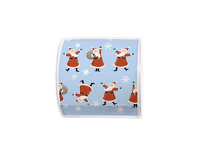 Toilettenpapier - Dancing Santas 3-lagig, 6 Stk/Krt (6 x 1 Stk)
