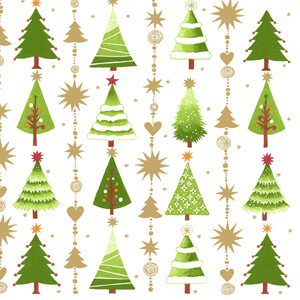 Tissue Napkin 24 x 24 cm Fine Little Trees 3-ply, 240 pcs/box (12 x 20 pcs)