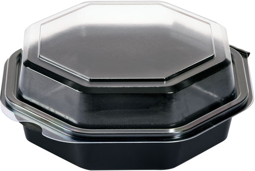 Octaview® 160 x 160 x 60 mm Black 1-Comp, 405 pcs/box (1 x 405 pcs)