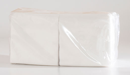 Tissue Napkin 24 x 24 cm White 1-ply, 6000 pcs/box (12 x 500 pcs)