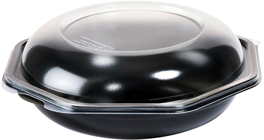 Octabowl® 190 x 190 x 71 mm Schwarz ungeteilt, 290 Stk/Krt (1 x 290 Stk)