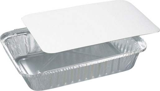 Box mit Papierdeckel 212 x 147 x 40 mm Weiß ungeteilt, 400 Stk/Krt (8 x 50 Stk)