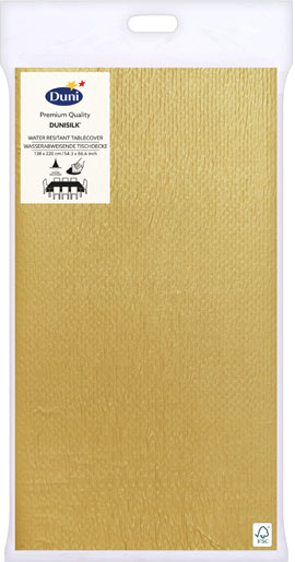 Tovaglia Dunisilk® 138 x 220 cm Gold, 5 pz/cartone (5 x 1 pz)