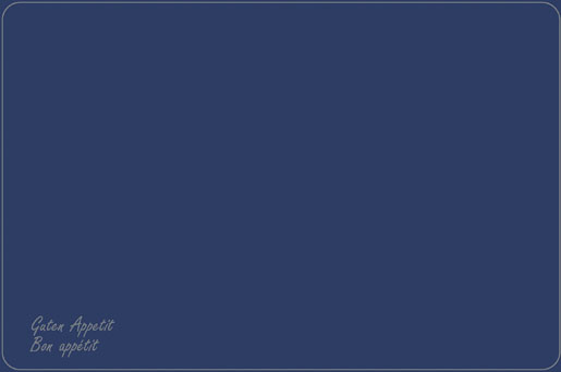 Dunicel® Placemat 33 x 48 cm Bon Appetite Darkblue, 500 pcs/box (1 x 500 pcs)