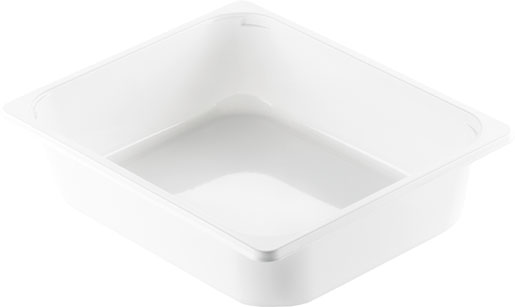 CPET-Schale ½ GN 325 x 265 x 50 mm Weiß ungeteilt, 116 Stk/Krt (1 x 116 Stk)