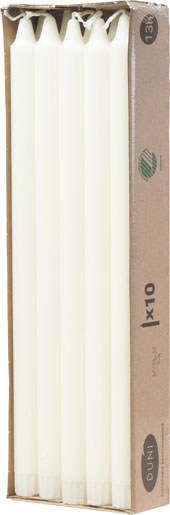 Crown Candle, Stearin 350 x Ø 22 mm 13 h White, 80 pcs/box (8 x 10 pcs)