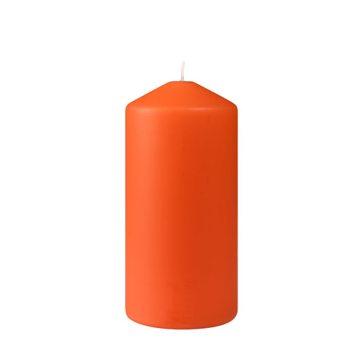 Pillar Candle Matt 150 x Ø 70 mm 50 h Mandarin, 12 pcs/box (2 x 6 pcs)