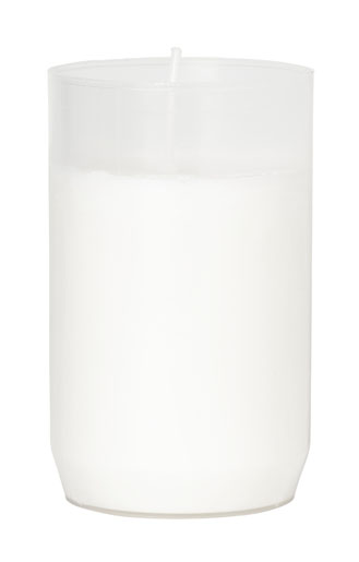 Grablicht 10 cm 55 Std. Weiß, 20 Stk/Krt (10 x 2 Stk)