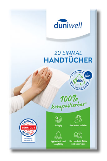 Einmal Handtücher Weiß 4-lagig, 140 Stk/Krt (7 x 20 Stk)
