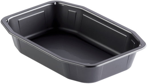 HMR Tray 215 x 148 x 40 mm Black 1-Comp, 328 pcs/box (1 x 328 pcs)