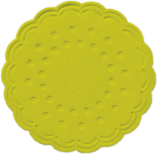 Duni Tassenuntersetzer Creme - 7,5 Cm, 25 Stück, Aus Papier/Zellulose