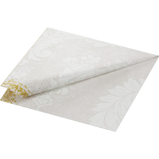 Tissue-lautasliina 40 x 40 cm Royal White 3-krs, 1000 kpl/ltk (4 x 250 kpl)