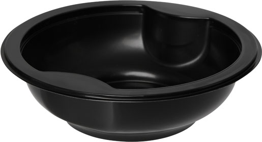 Bowl 153 x 153 x 45 mm Black 1-Comp, 480 pcs/box (1 x 480 pcs)