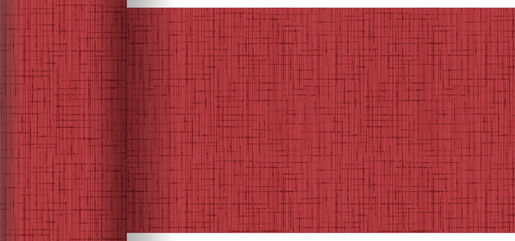 Dunicel®-Tischläufer 0,15 x 20 m Linnea Bordeaux, 6 Stk/Krt (6 x 1 Stk)