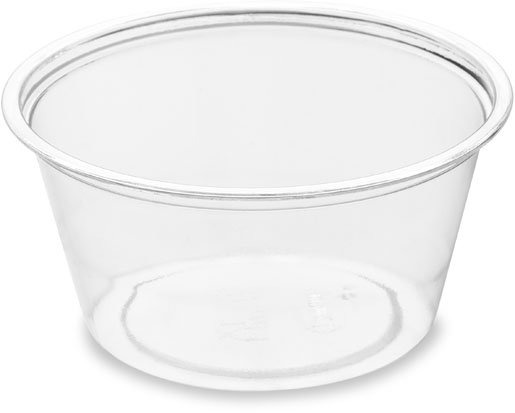 Dressing Cup 60 ml Transparent 1-Comp, 2500 pcs/box (25 x 100 pcs)