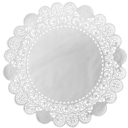 Doilies Round Ø 15 cm White, 2000 pcs/box (8 x 250 pcs)