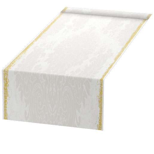 Dunicel® Tête-à-Tête-Tischläufer 0,4 x 24 m Royal White, 4 Stk/Krt (4 x 1 Stk)