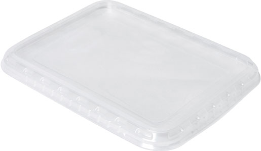Deckel für PP-Menüschale Caterline 240 x 190 x 20 mm Transparent, 126 Stk/Krt (1 x 126 Stk)
