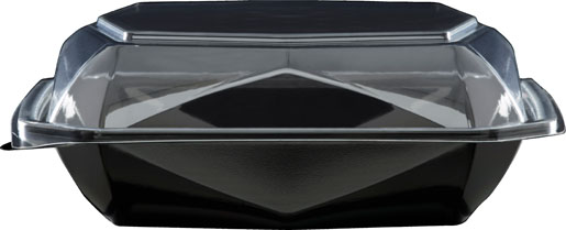 Octaview® M 185 x 185 x 70 mm Black 1-Comp, 255 pcs/box (1 x 255 pcs)