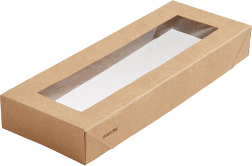 Viking Slim Brick lokk med vindu 1100 ml Brun, 300 Stk/krt (1 x 300 Stk)