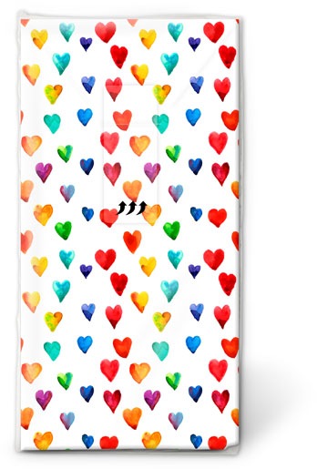 Taschentücher 21,5 x 22 cm Pride, 240 Stk/Krt (24 x 10 Stk)