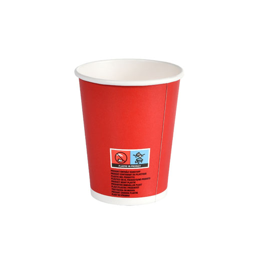 Bio Papirkopp 24 cl Red, 200 Stk/krt (20 x 10 Stk)
