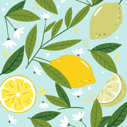 Tissue Napkin 33 x 33 cm Lemon Tree 3-ply, 240 pcs/box (12 x 20 pcs)