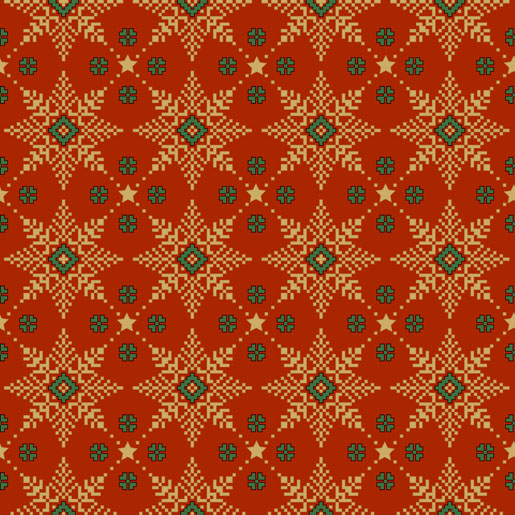 Tissue-Serviette 33 x 33 cm Golden Snow Red 3-lagig, 240 Stk/Krt (12 x 20 Stk)