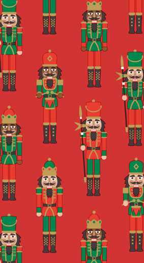 Towel Tissue Napkin 33 x 40 cm Nutcracker Red 3-ply, 180 pcs/box (12 x 15 pcs)