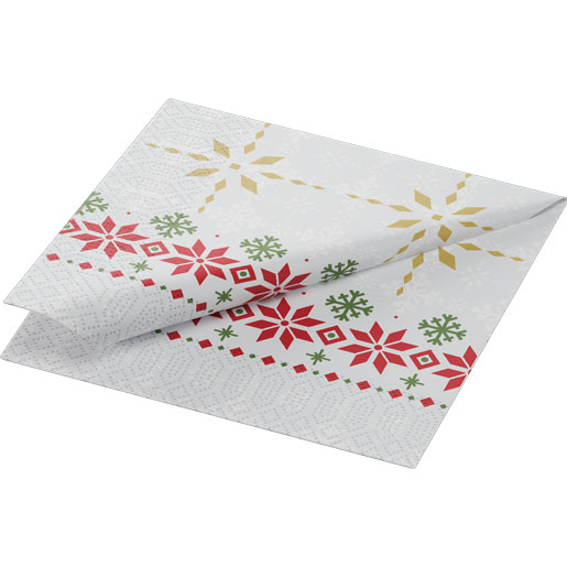 Tissue Napkin 24 x 24 cm Tradition 3-ply, 1000 pcs/box (20 x 50 pcs)