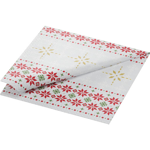 Tissue Napkin 40 x 40 cm Tradition 3-ply, 1000 pcs/box (4 x 250 pcs)