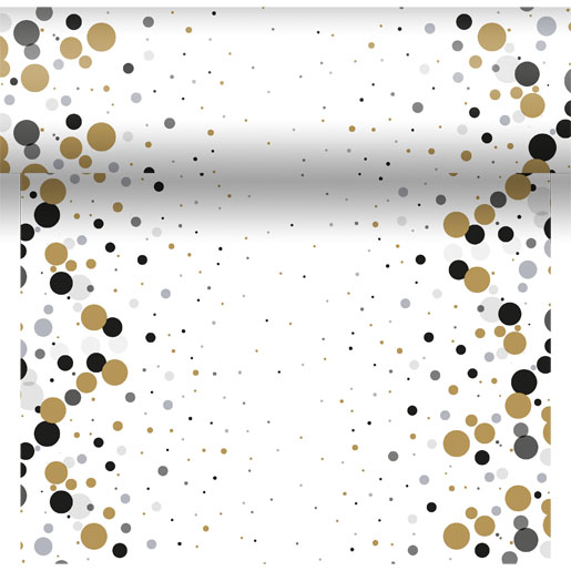 Dunicel® 3 in 1 0,4 x 4,8 m Festive Bubbles Black, 8 Stk/Krt (8 x 1 Stk)