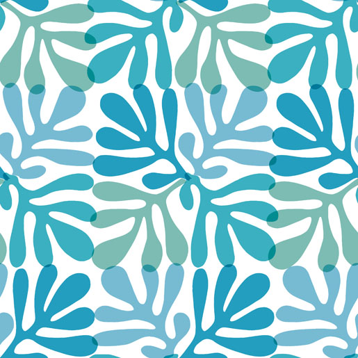 Tissue Napkin 33 x 33 cm Coral Pattern Blue 3-ply, 240 pcs/box (12 x 20 pcs)